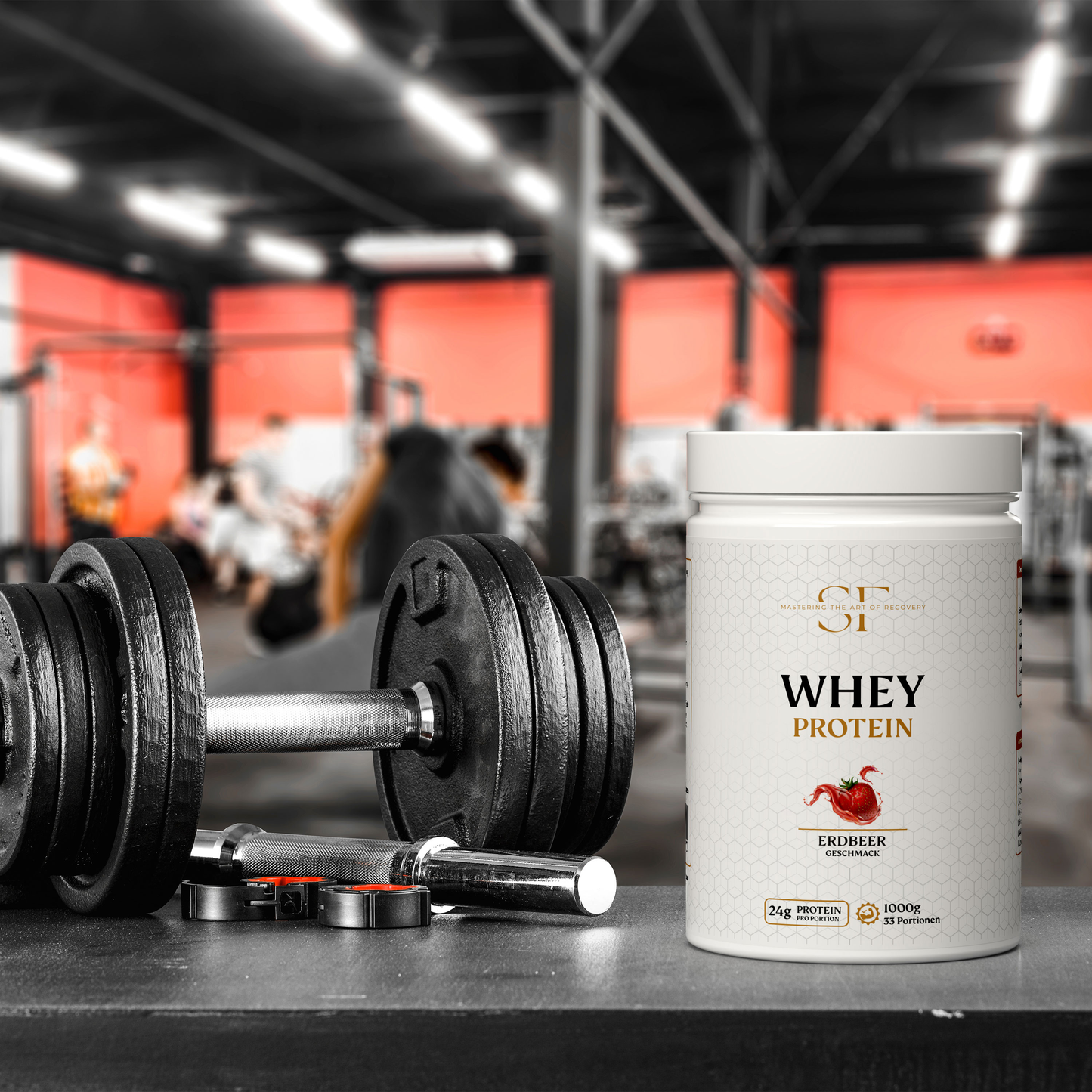 SidFit Premium Athletic Whey Protein - Erdbeere